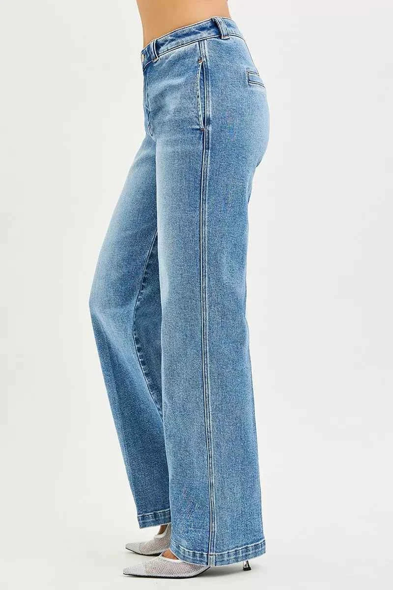 RISEN Slouchy Straight Jeans