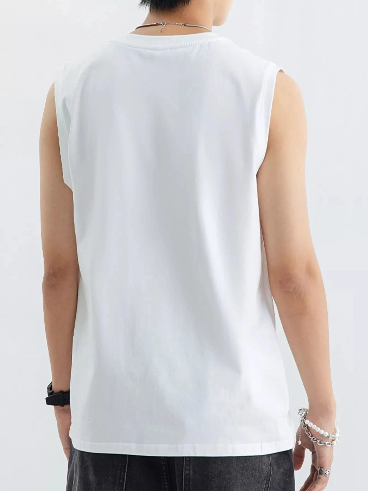 Men's Plus Size Round Neck Tank