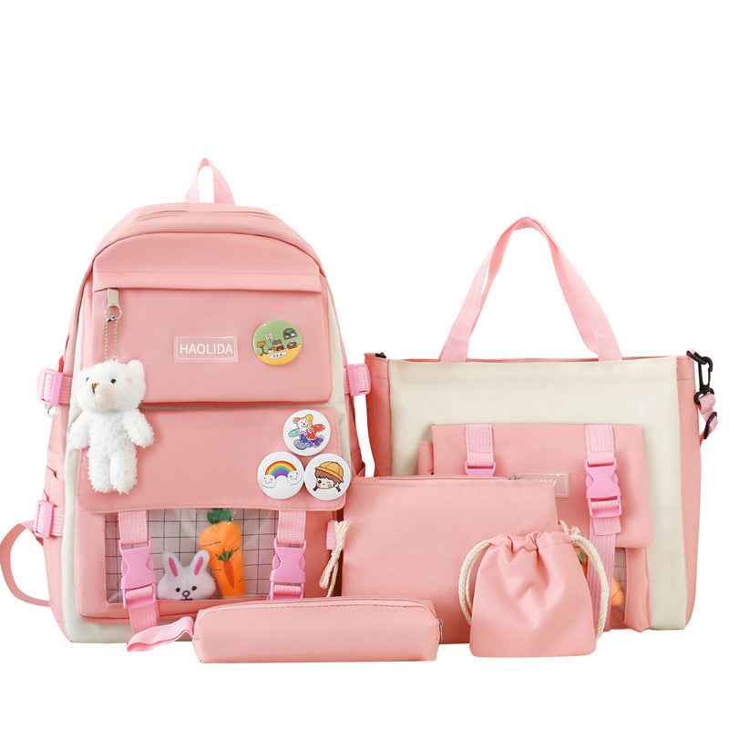 Girls' Large-Capacity School Travel Bag