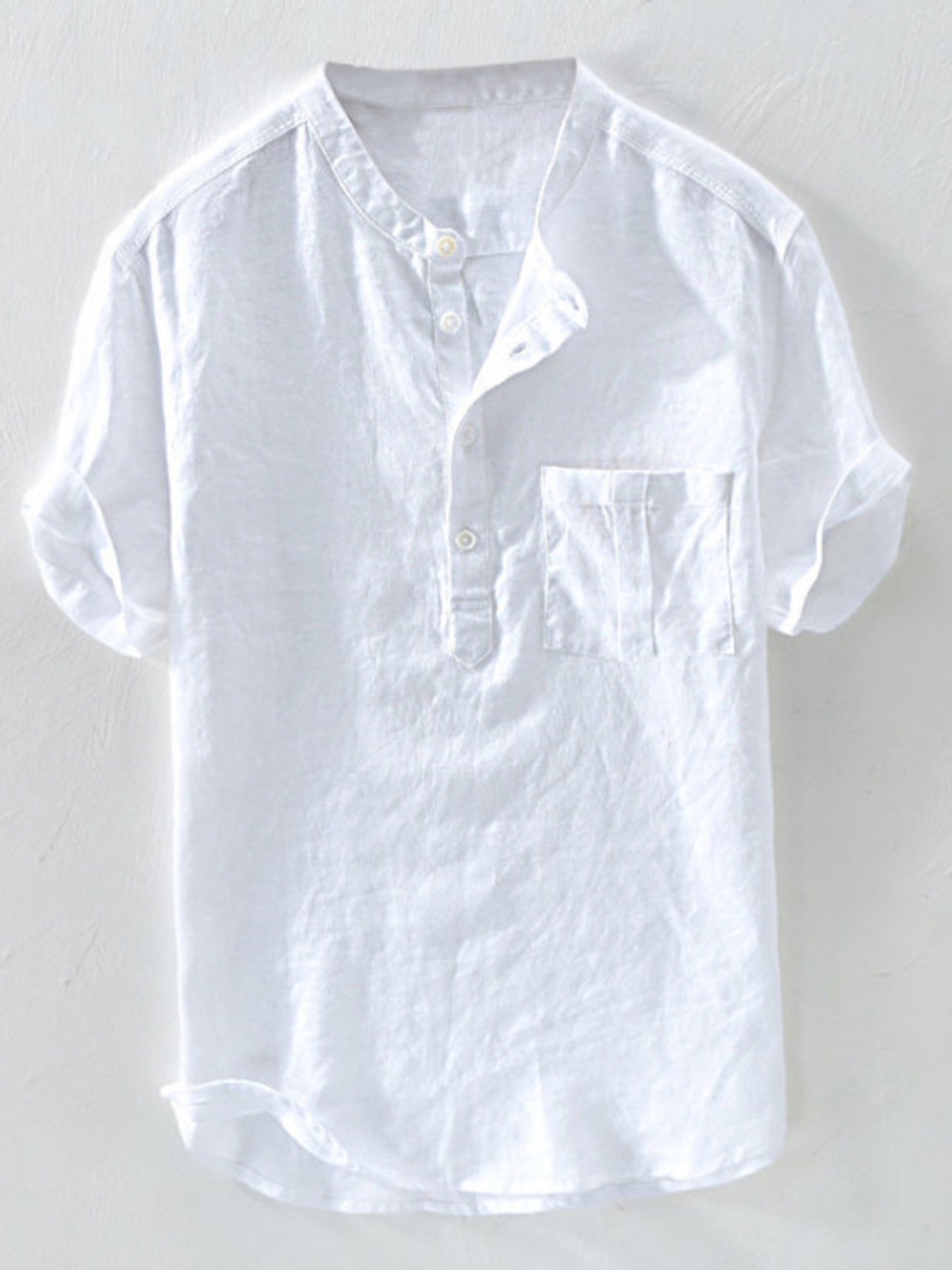 Men's Plus Size Casual Short Sleeve Shirt