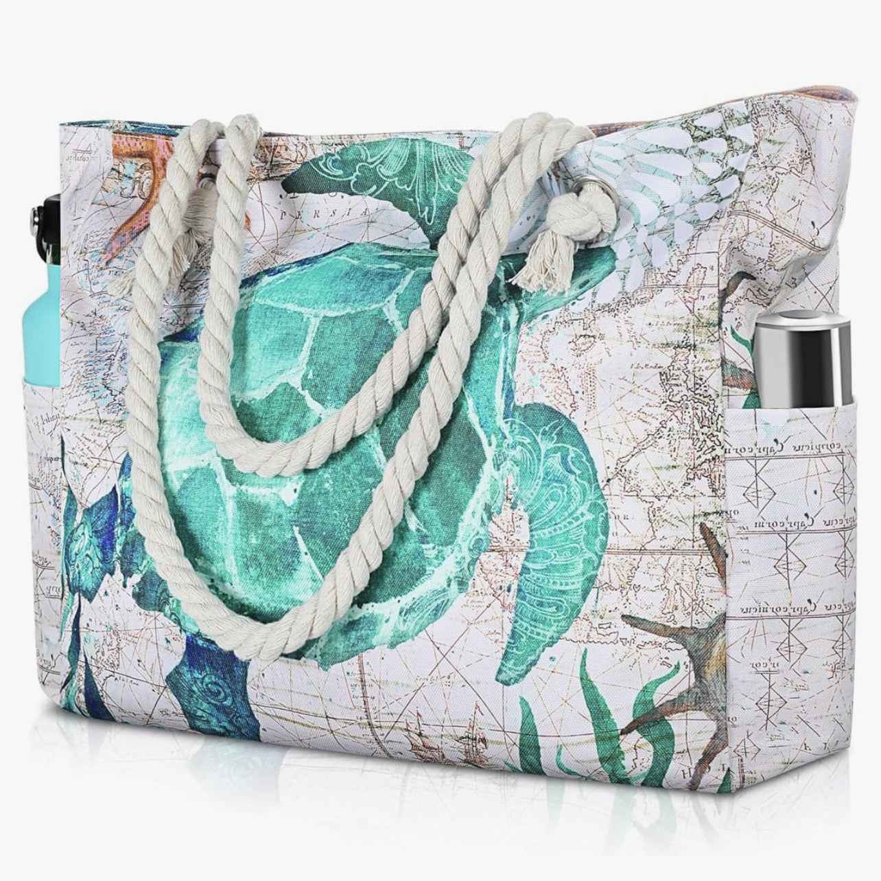 Printed One-shoulder Shopping Bag