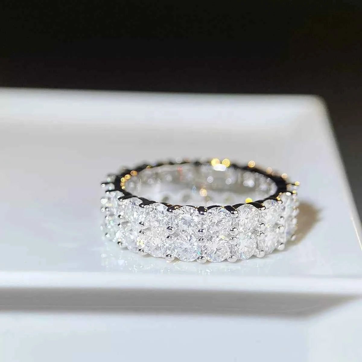 925 Sterling Silver Moissanite Ring