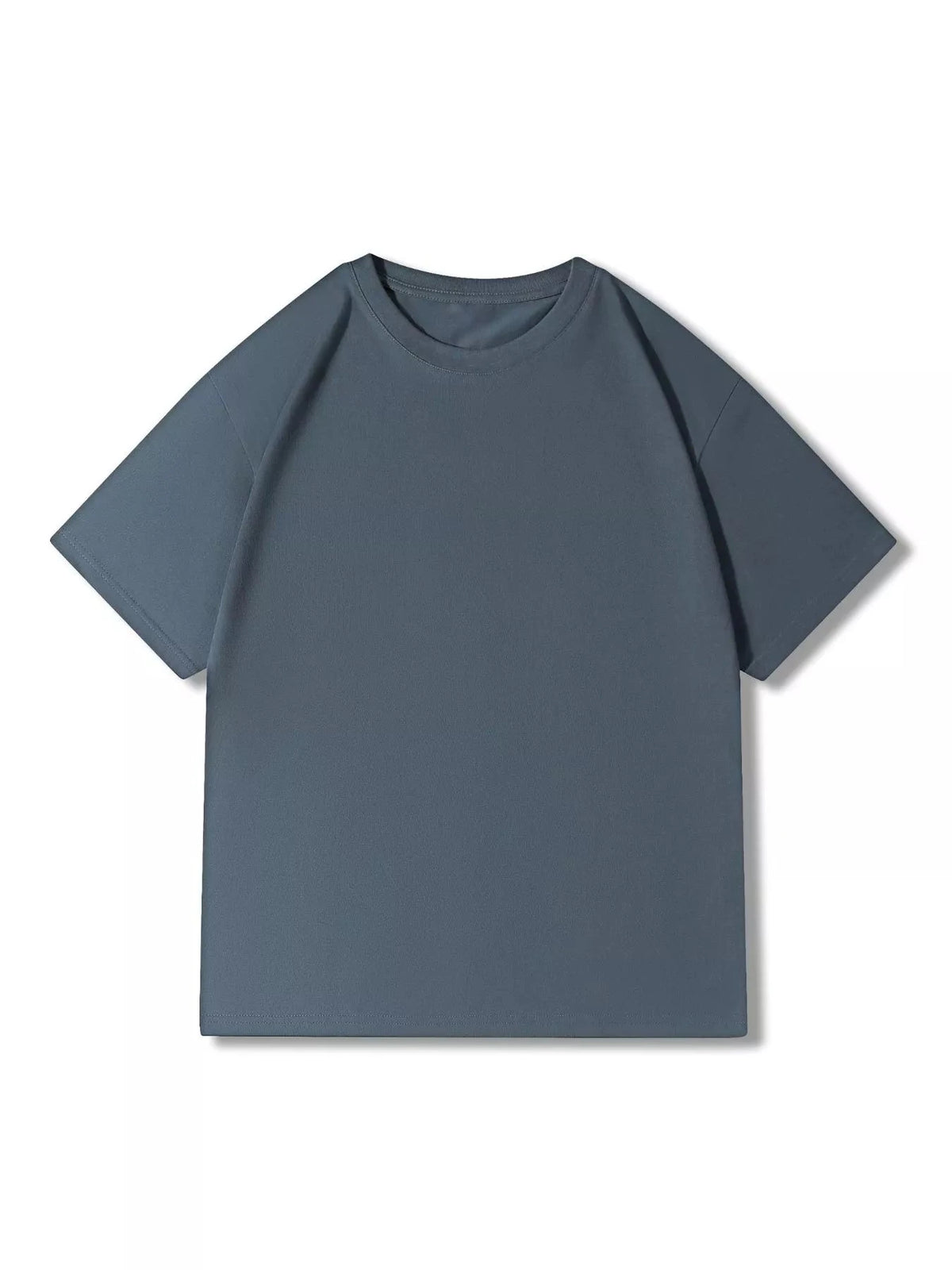 Men's Full Size Classic Crew Neck Solid Color T-Shirt Plus Size