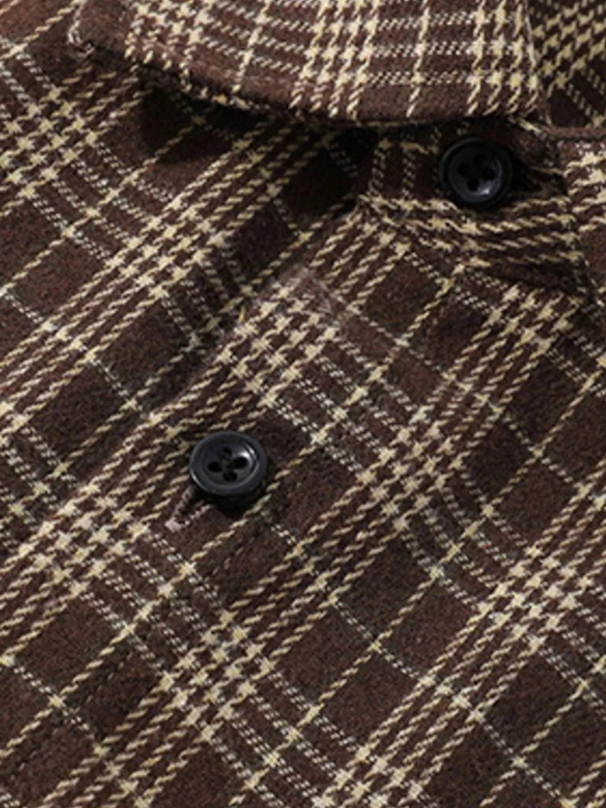 Men's Plus Size Plaid Short Sleeve Shirt