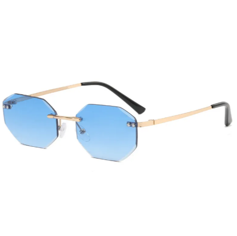 Modern Frameless Polygon Sunglasses: Elevate Your Style and Protect Your Eyes - Amaryllisstores