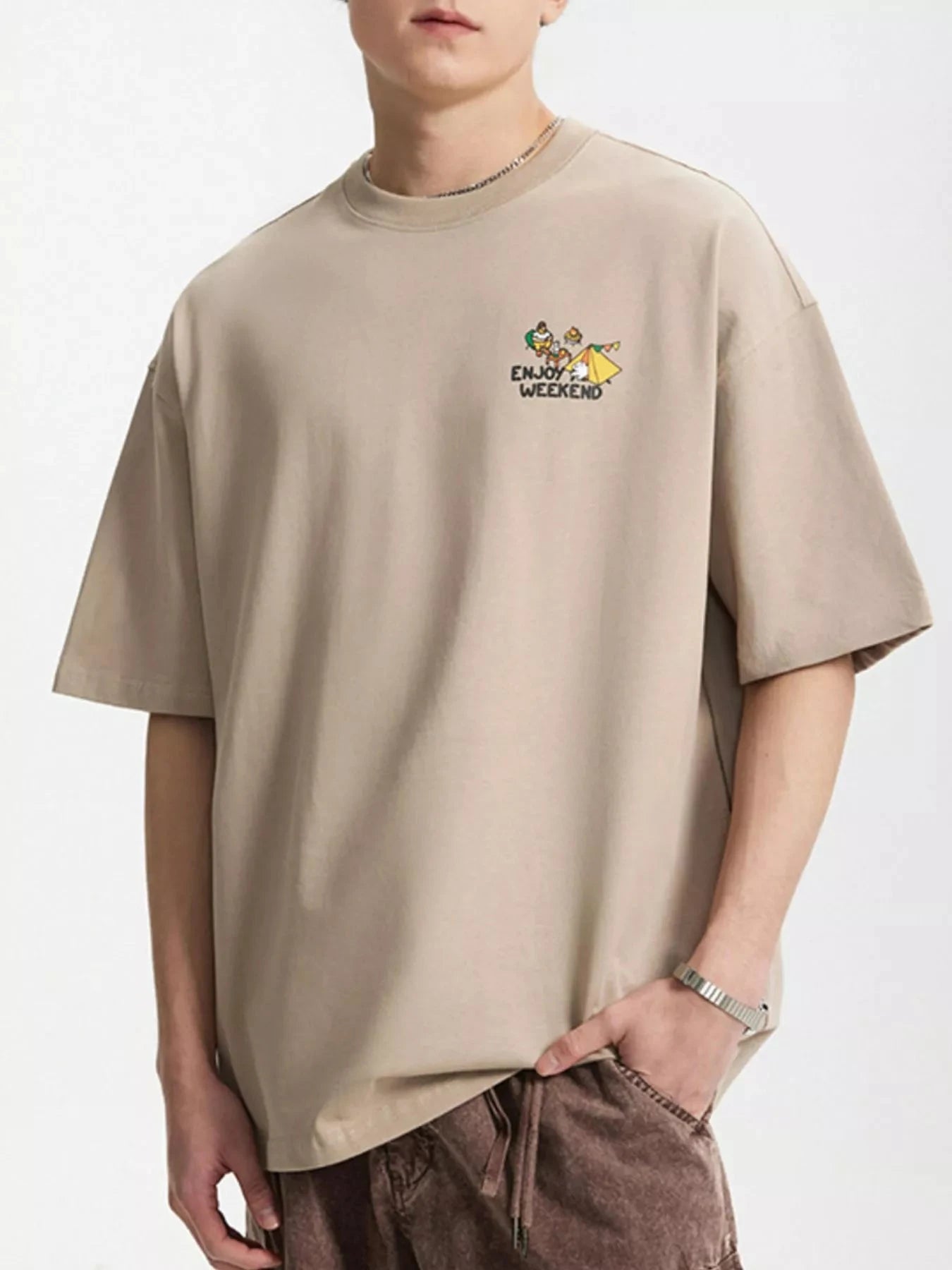 Men's Graphic Round Neck T-Shirt