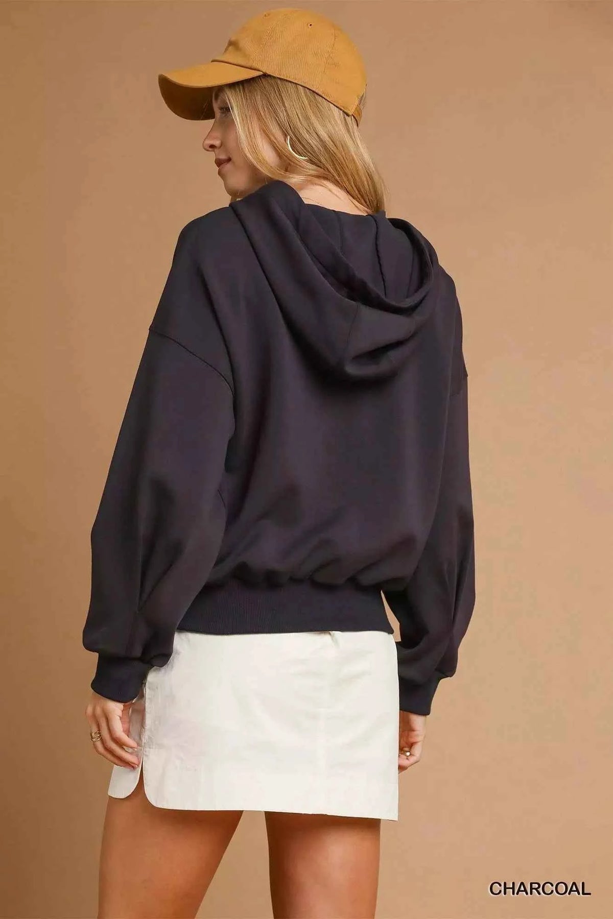 Umgee Zip-Up Fleece Hooded Jacket