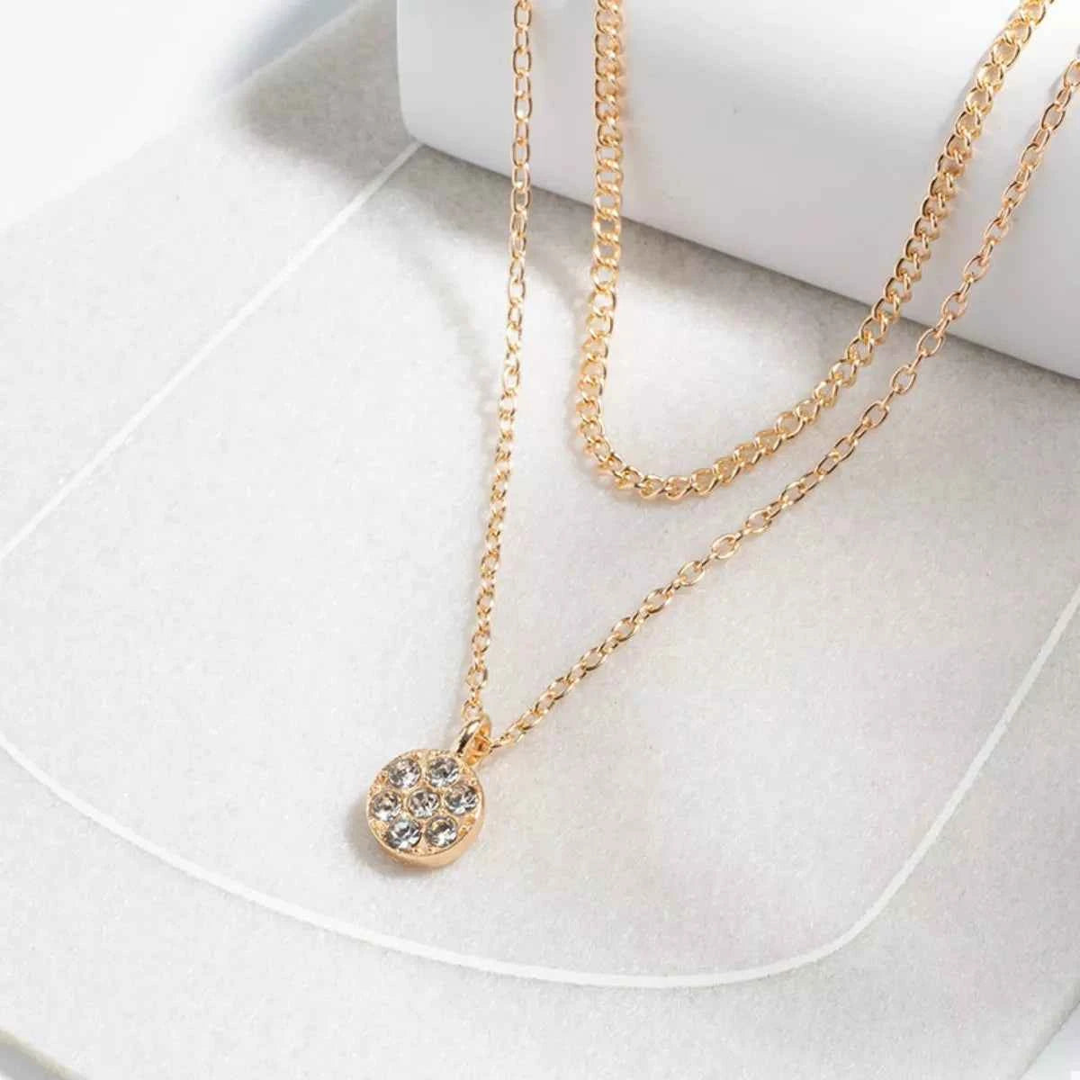 Double Layered Pendant Necklace