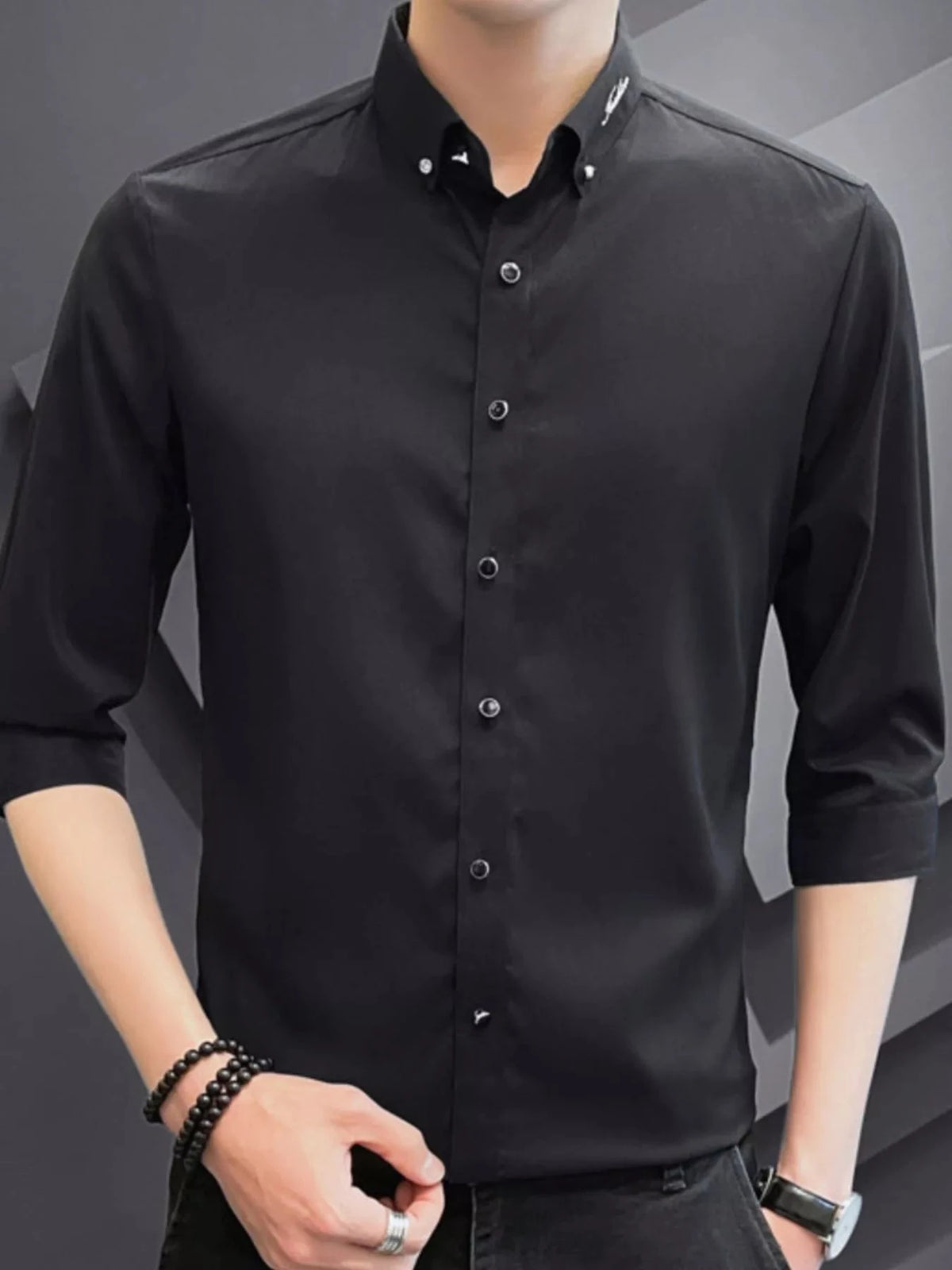 Men's Button Up Slim Fit Casual Shirt