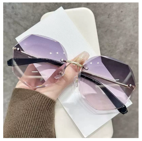 Modern Frameless Polygon Sunglasses: Elevate Your Style and Protect Your Eyes - Amaryllisstores