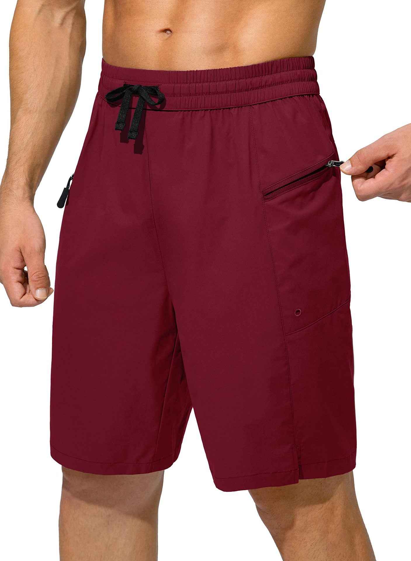 Men's Quick-Dry Drawstring Beach Shorts