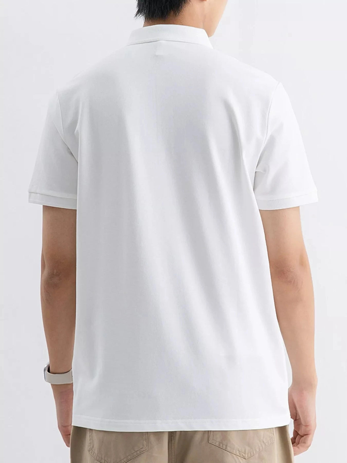 Men's Plus Size Solid Color Short Sleeve Polo