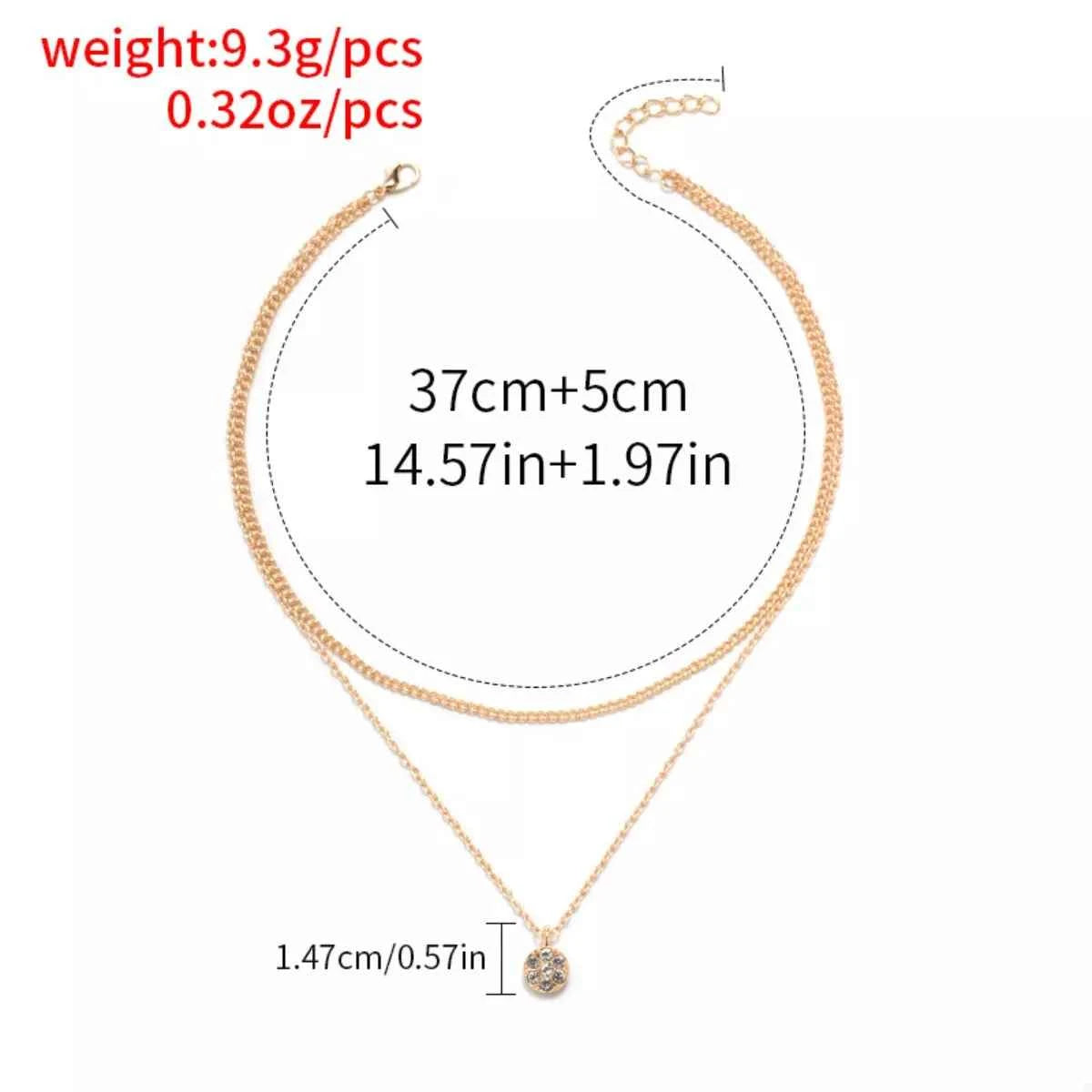Double Layered Pendant Necklace