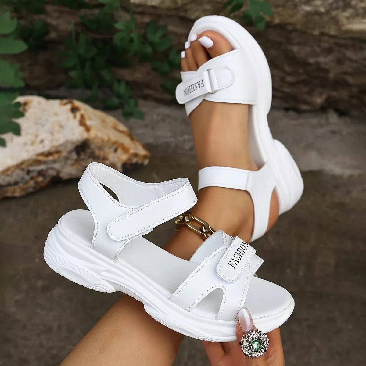 Open Toe Wedge Sandals