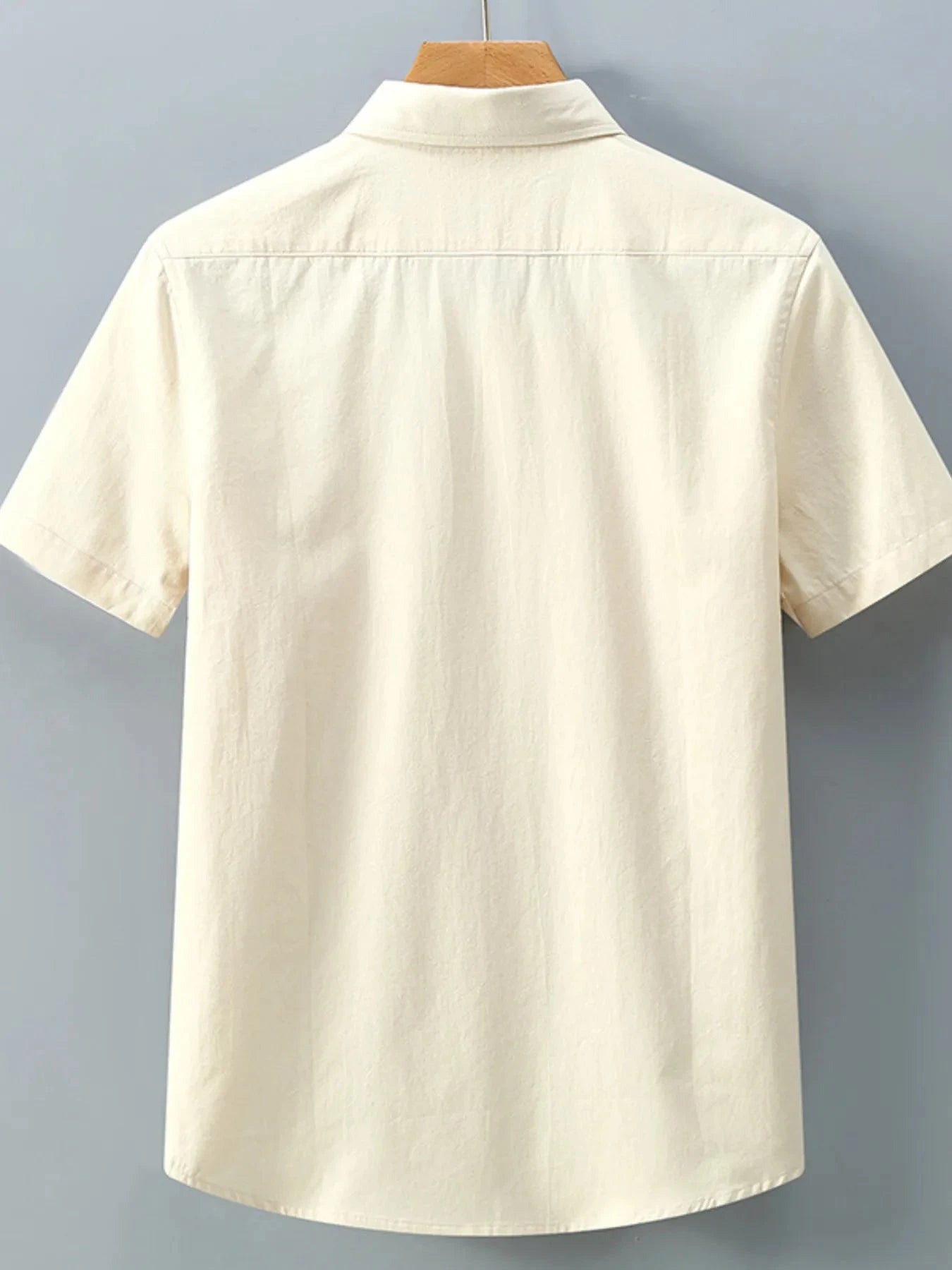 Men's Plus Size Button Up Short-Sleeve Shirt