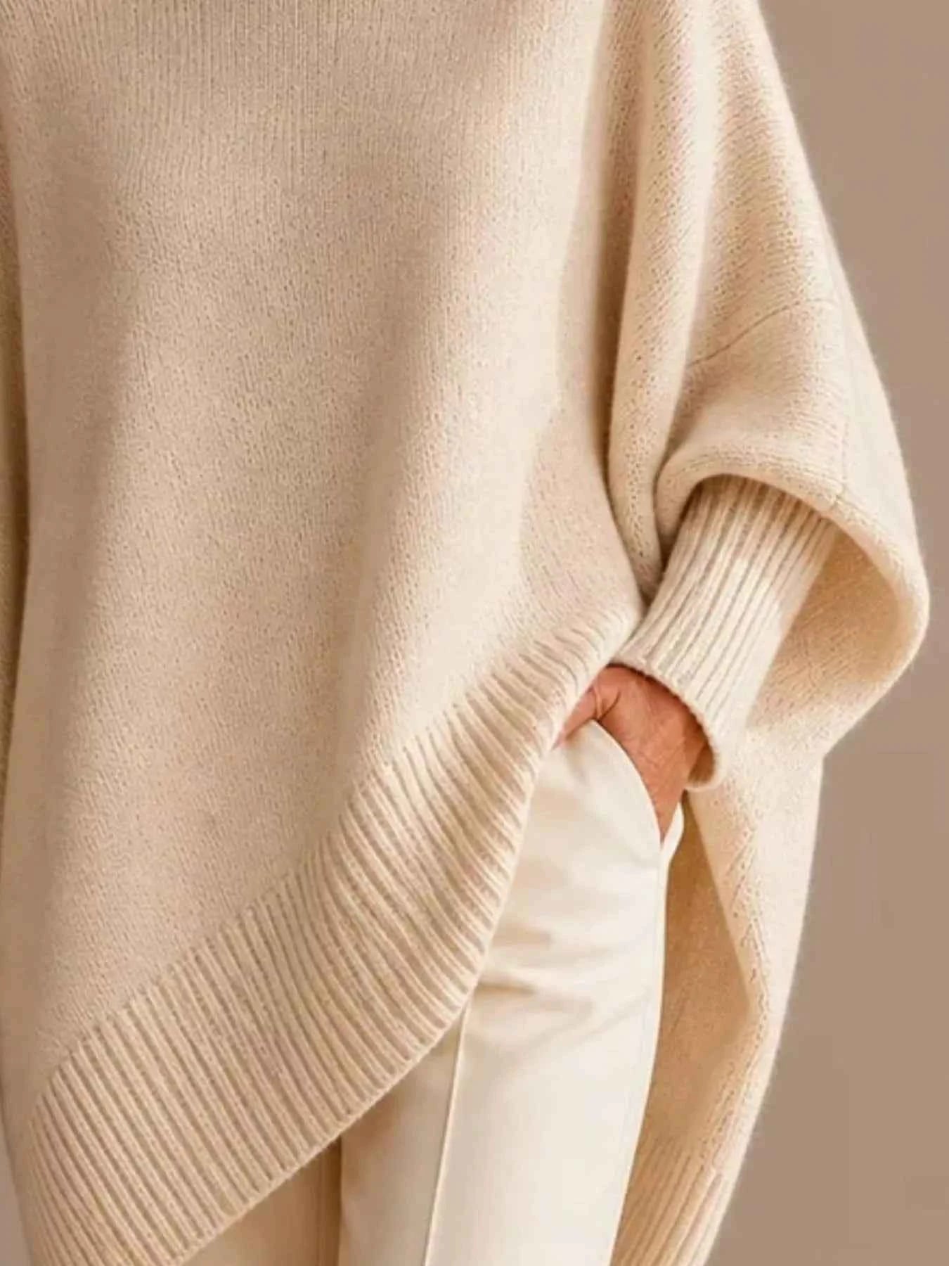 Oversized Batwing Sleeve Sweater