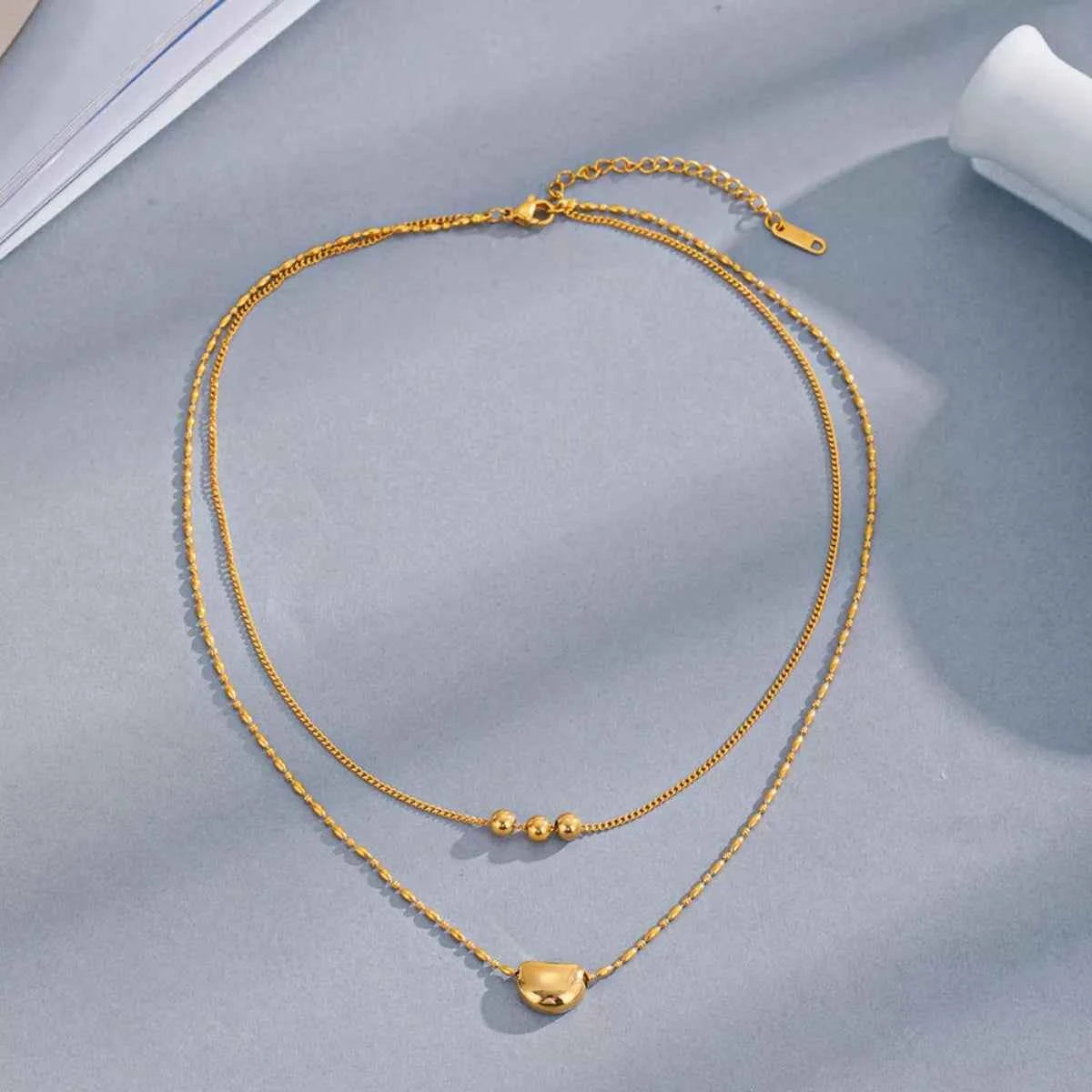 18K Gold-Plated Double Layered Necklace