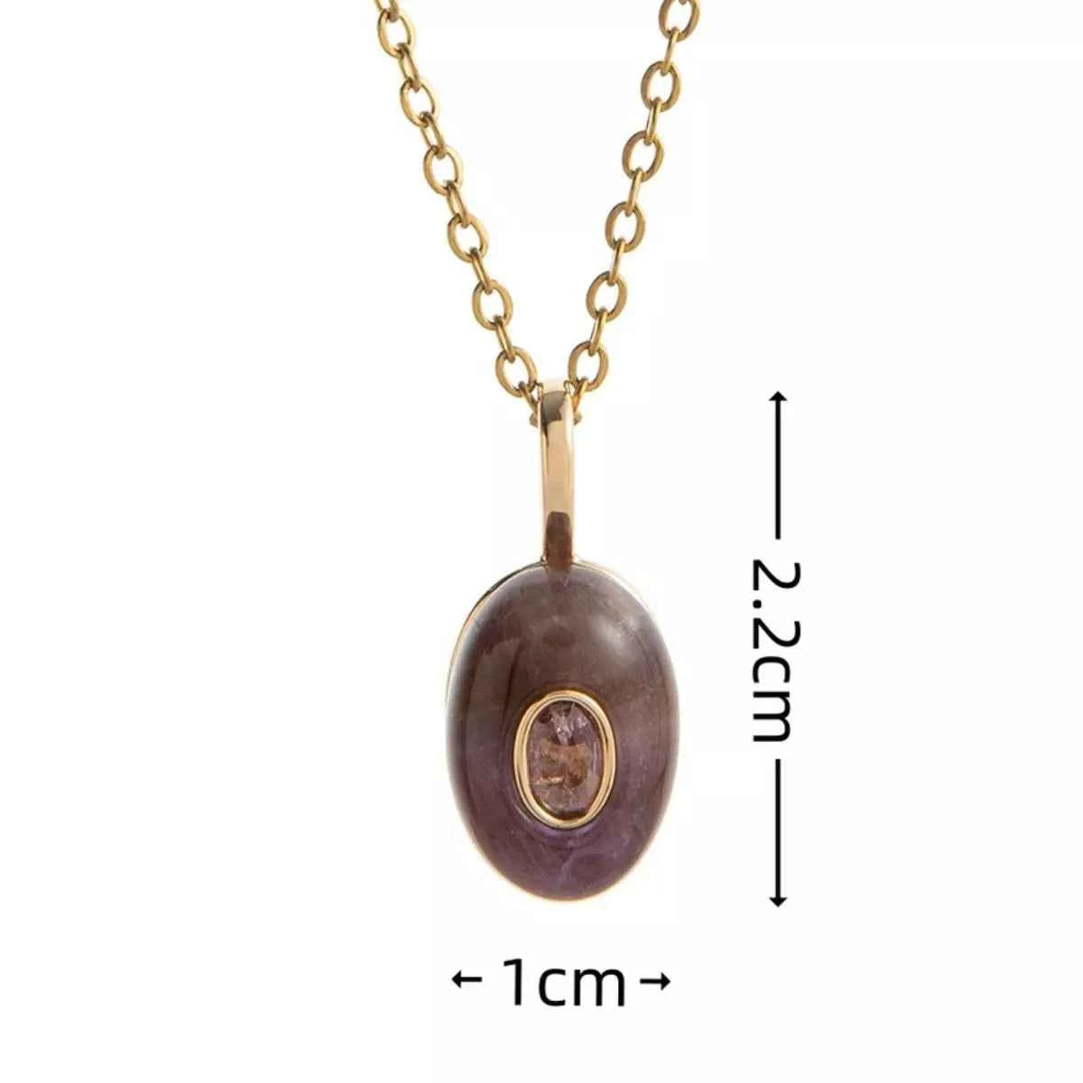Natural Stone Pendant Necklace