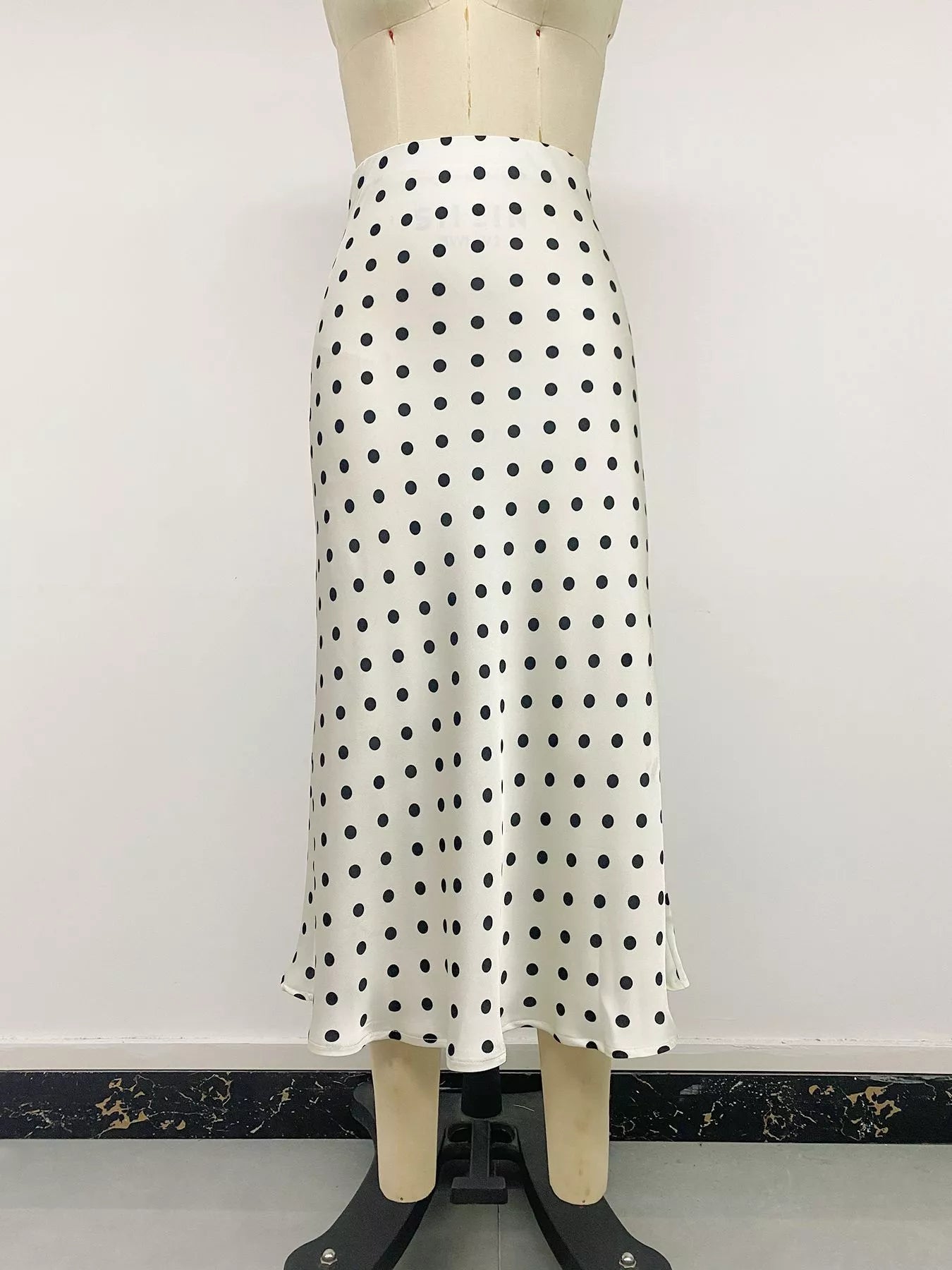 Polka Dot Midi Skirt. Polka Dot Midi Skirt