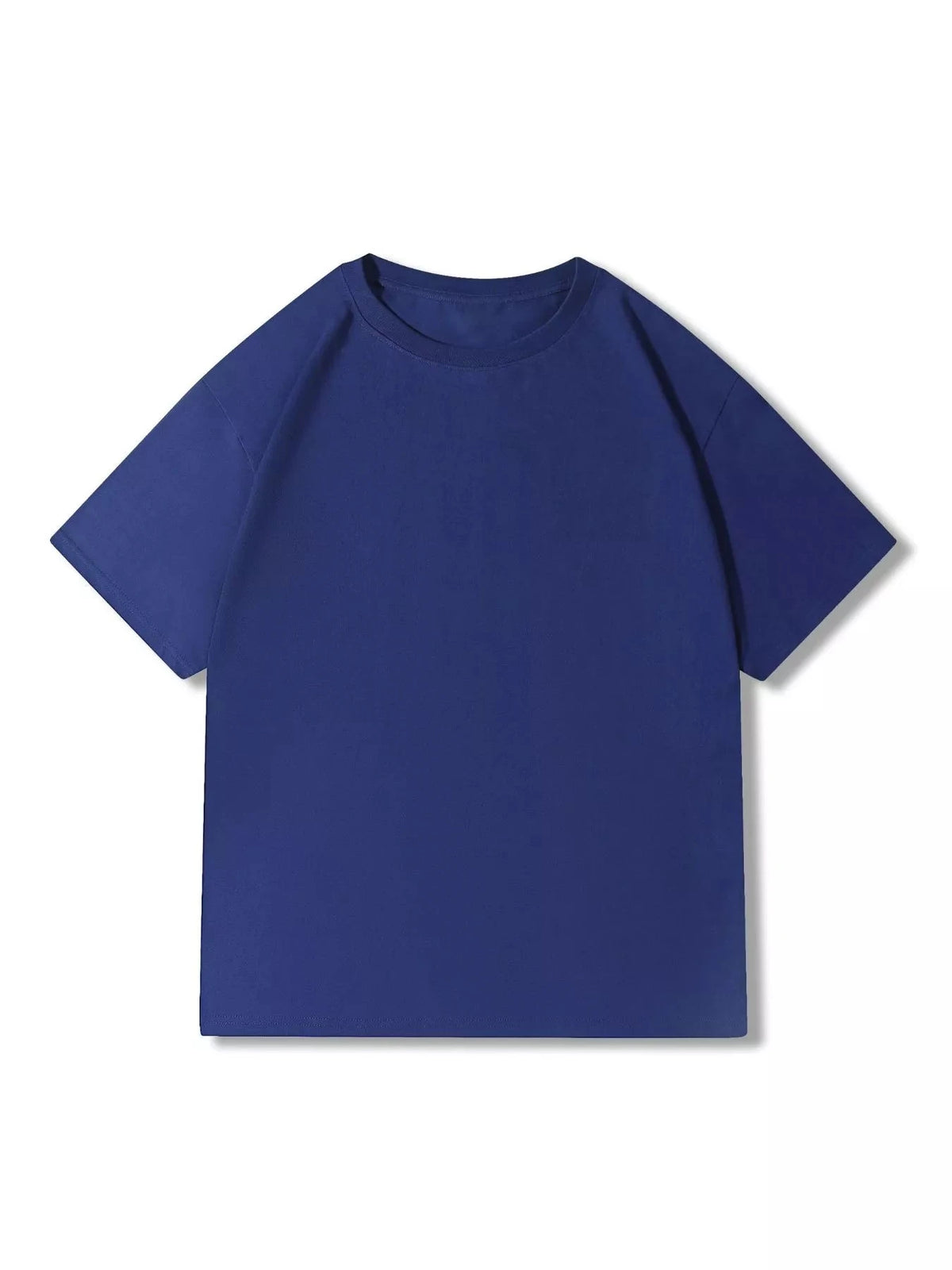 Men's Full Size Classic Crew Neck Solid Color T-Shirt Plus Size